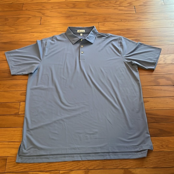 Peter Millar Polo Shirt Mens XXL Blue Casual Stretch Short Sleeves - Picture 3 of 7